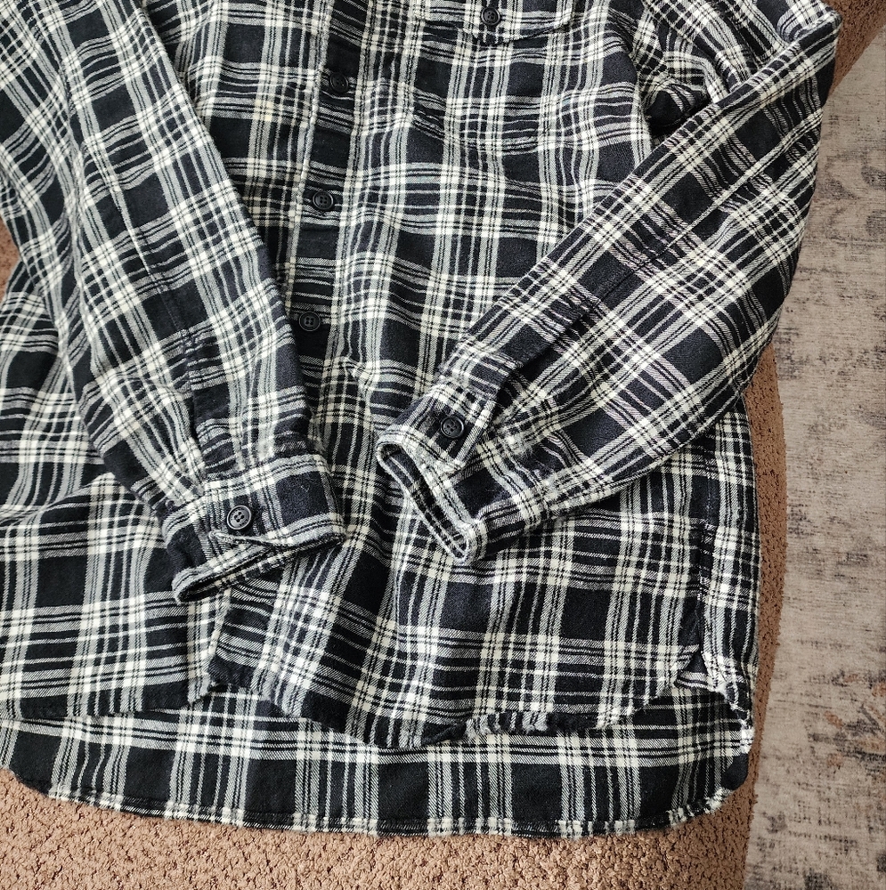 Burberry Wool/Linen Blend Button Down - Picture 2 of 5